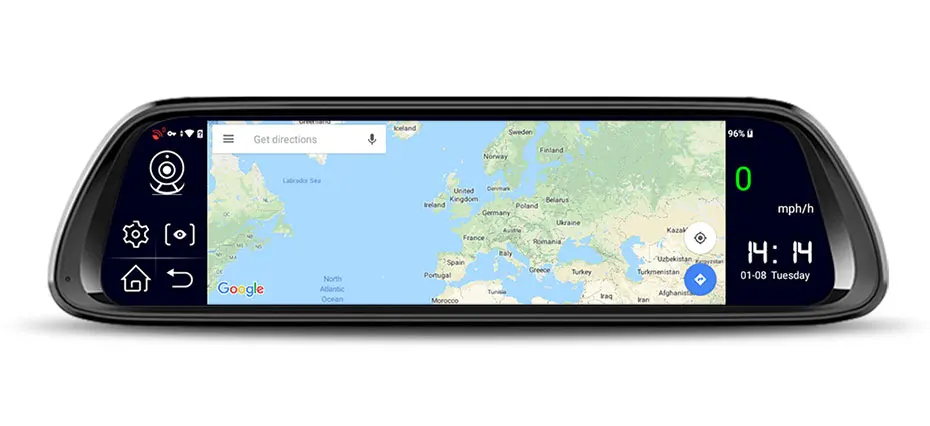 Olysine 10 дюймов Android 8,1 Автомобильный видеорегистратор 4G wifi gps навигатор видеорегистратор камера поток медиа Full HD 1080P зеркало заднего вида видео рекордер