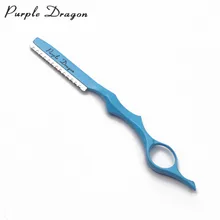 10 шт. фиолетовый дракон менять лезвие Тип Ножи Sharp Парикмахерская Бритва для волос Бритва для стрижки волос Бритва Парикмахерские ножницы для прореживания Ножи Z6100