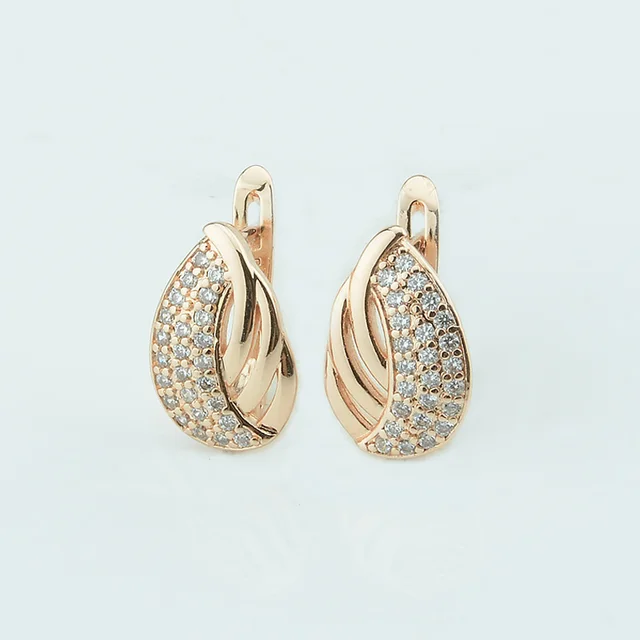 Fashion Jewelry Women 585 Gold Color Dangle Earrings Good Multi Fashion Jewelry Women 585 Gold Color Dangle Earrings Good Multi Crystal Weaving Oval Shaped