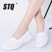 STQ/; весенняя женская обувь на плоской подошве; женские лоферы на плоской подошве без застежки с вырезами; женские балетки на плоской подошве; 7730