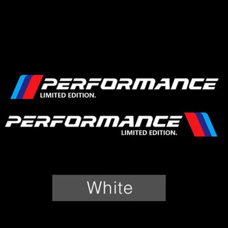 

2Pk M Performance Side Door Reflective Sticker For BMW X3 X5 X6 E46 E39 E60/E90