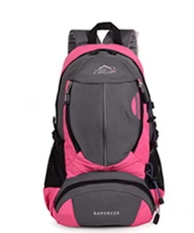 Большой Вместительный 35Л рюкзак унисекс для мужчин и женщин Дорожные рюкзаки водонепроницаемый нейлоновый рюкзак - Цвет: Розовый