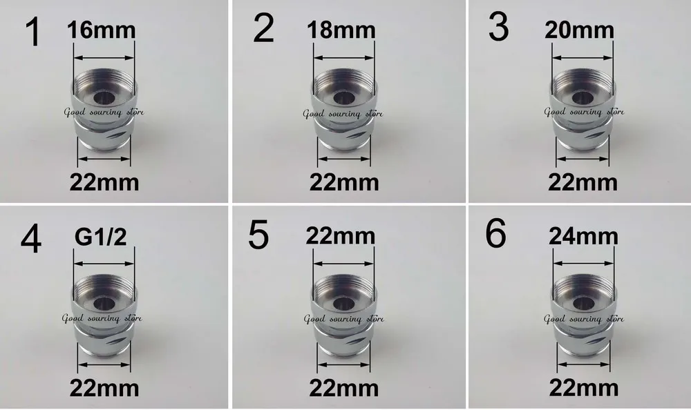 12/14/16/18/20 мм/22 мм/24 мм 360 градусов Поворотный Насадка адаптер мужской женский латунный кухонный кран