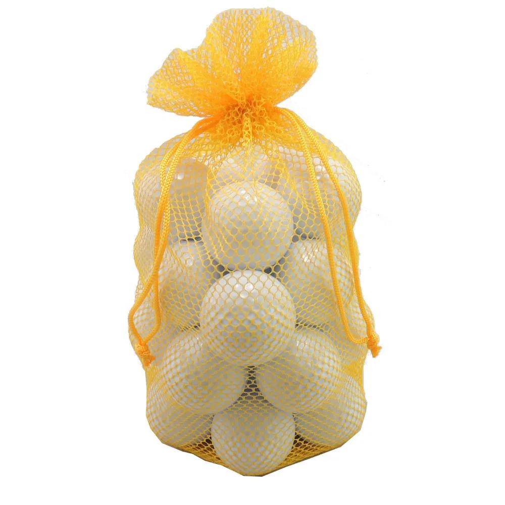 Free Shipping! 2pcs+Nylon Mesh Nets Pouch Golf Table Tennis Ball Bag