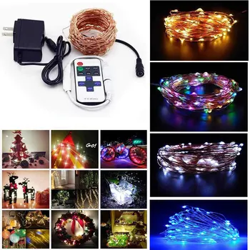 

10M 20M 30M 50M Copper Wire LED String light Waterproof Outdoor Indoor Fairy Lights Christmas New Year Wedding Decoration Lamps