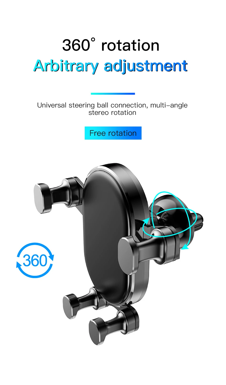 !ACCEZZ Gravity Car Phone Holder Air Vent Mount Mobile Phone Holder Universal For iphone XS MAX Xiaomi Mix 3 Bracket Support GPS (9)