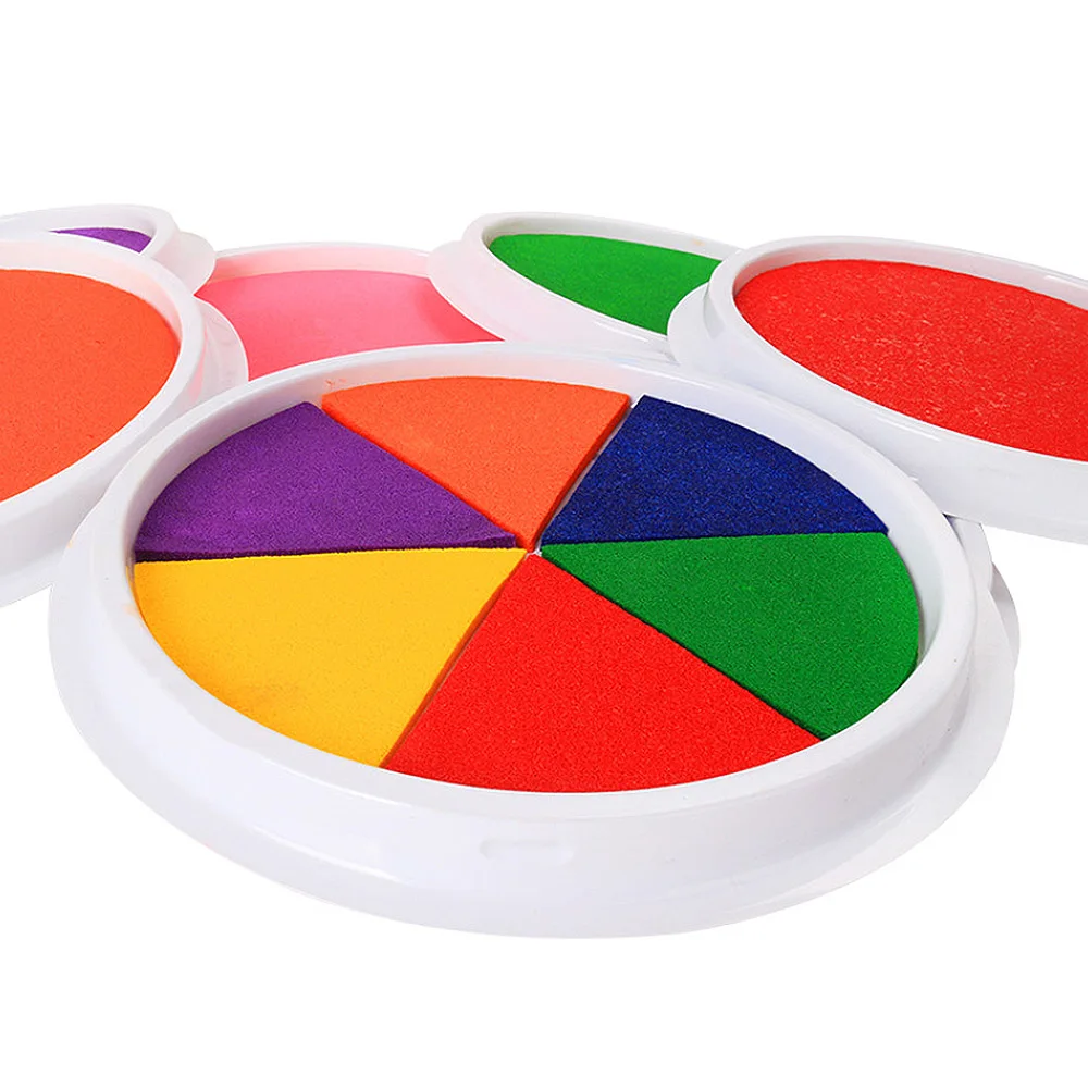 

16cm Baby Care Hand Foot Inkpad Drying Soft Plasticine Ultra-Light Clay Infant Handprint Footprint Imprint Mud Children Kids Edu
