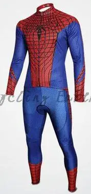 Капитан Америка, Супермен, Человек-паук, Железный человек, Зимняя Теплая Флисовая одежда, одежда для велоспорта, Джерси, комбинезон, велосипед, длинная одежда
