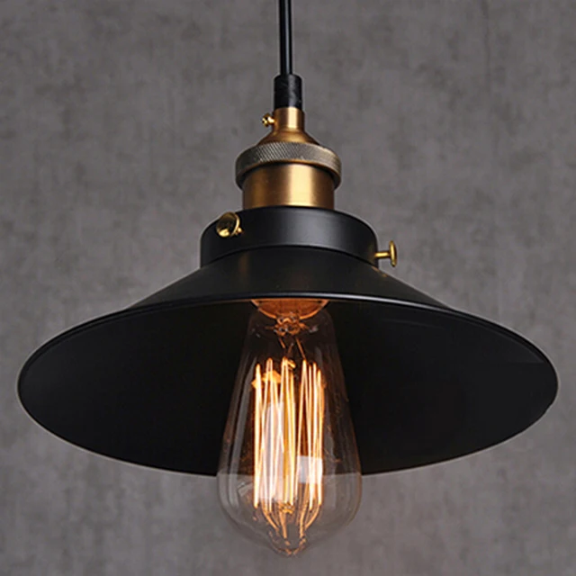 Loft Iron Vintage Pendants Lights Countryside Edison Bulb Retro Loft Iron Vintage Pendants Lights Countryside Edison Bulb Retro Pendant Lamp Base E27 Light Fixtures