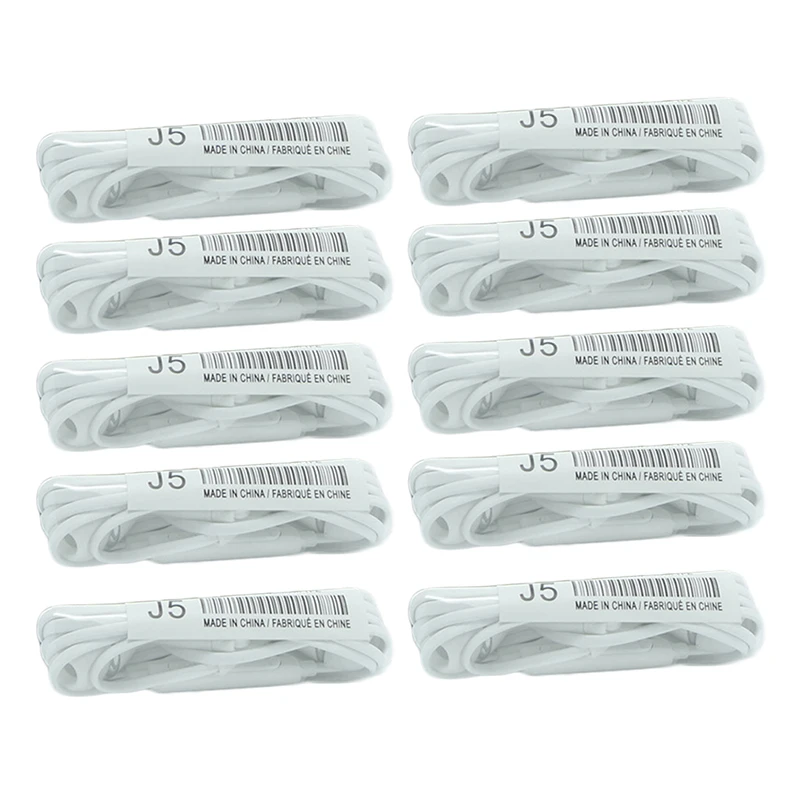 DOITOP 10pcs Universal Wired Earphone Headset Earbuds with Microphone for iPhone Samsung Xiaomi All Smartphone MP3 Wholesale 