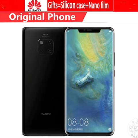 Original HuaWei Mate Pro LTE Mobile Phone Kirin 980 Android 9 0 6 39  3120x1440 8GB RAM 256GB ROM 40 0MP IP68 NFC