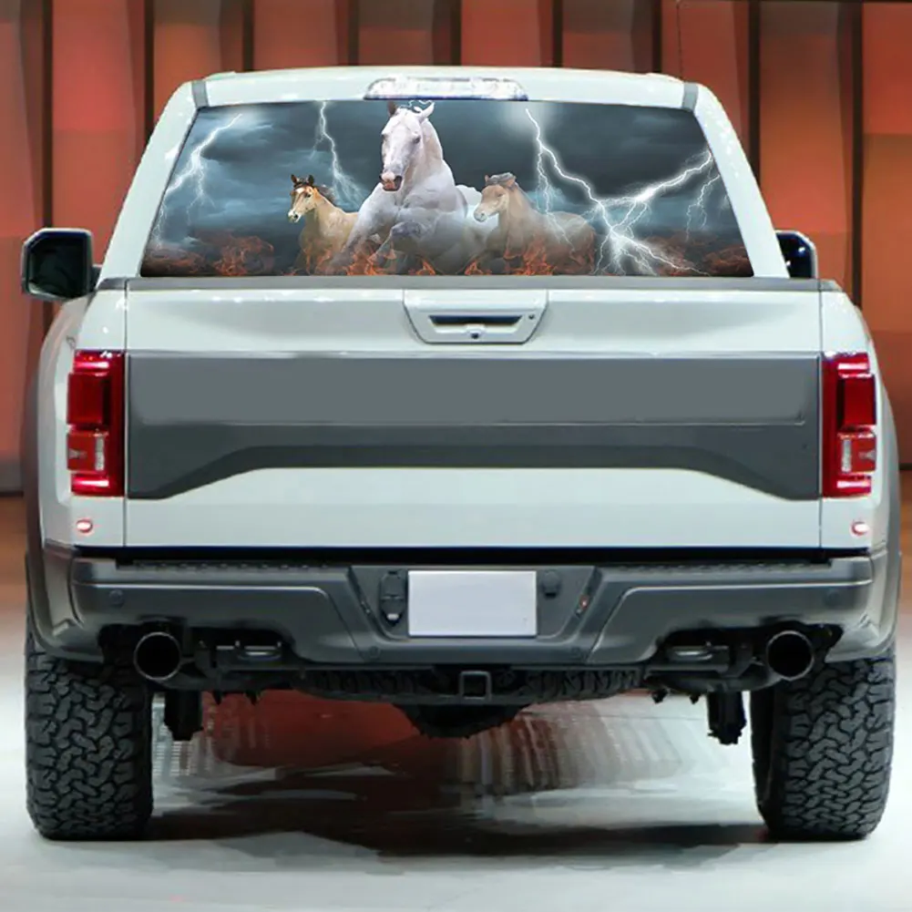 Running Horse Petir Suv Pickup Belakang Kaca Depan Jendela Mobil