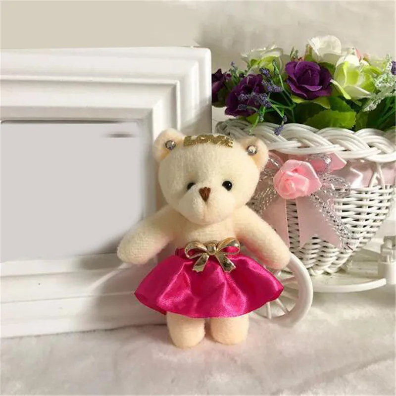 1 шт. плюшевый букет LOVE Bear игрушки высокого качества кулон в форме куклы унисекс милые пушистые медведи кукла игрушка малыш подарок на День святого Валентина 11 см