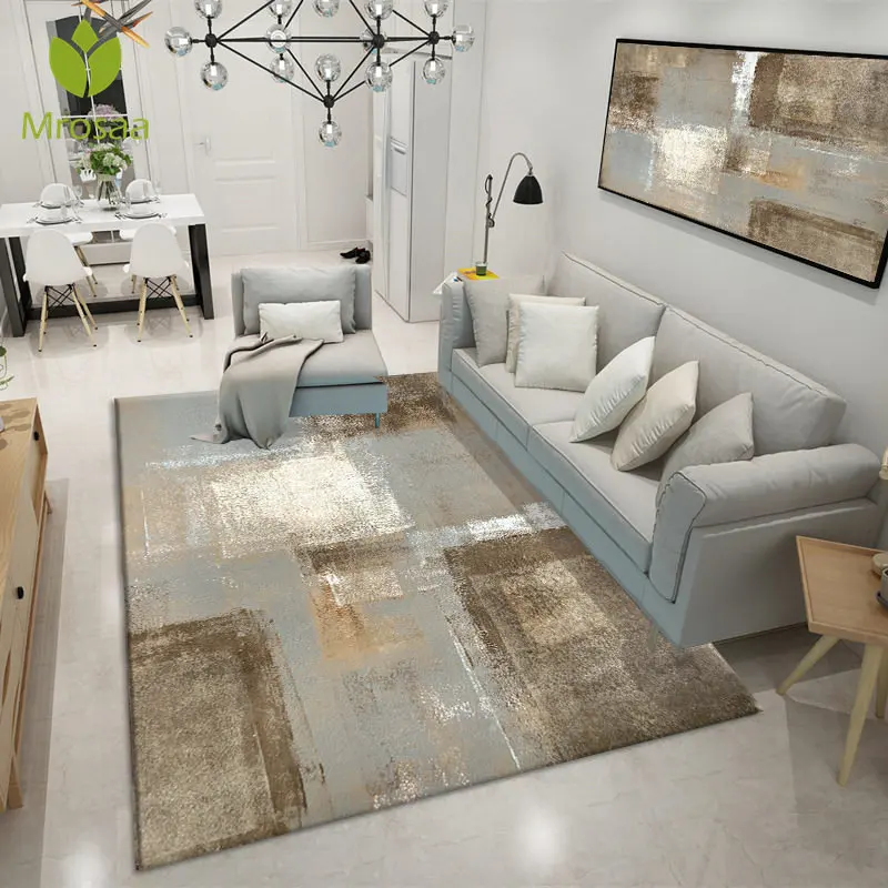 

80x120cm Nordic Series Ink Drawing style Carpet for Living Room Coffee Table Room Bedroom Mat Non-slip Floor Rug soft Home Decor