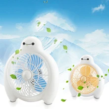 Baymax стиль летний охлаждающий вентилятор 2 передач большой объем воздуха вентилятор мини тихий электрический вентилятор для домашнего офиса студентов