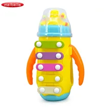 Ведущая звезда дети ребенок Краш музыка игрушечное пианино игрушечная бутылочка-ксилофон для развития с инструментом раннего образования случайный цвет в подарок