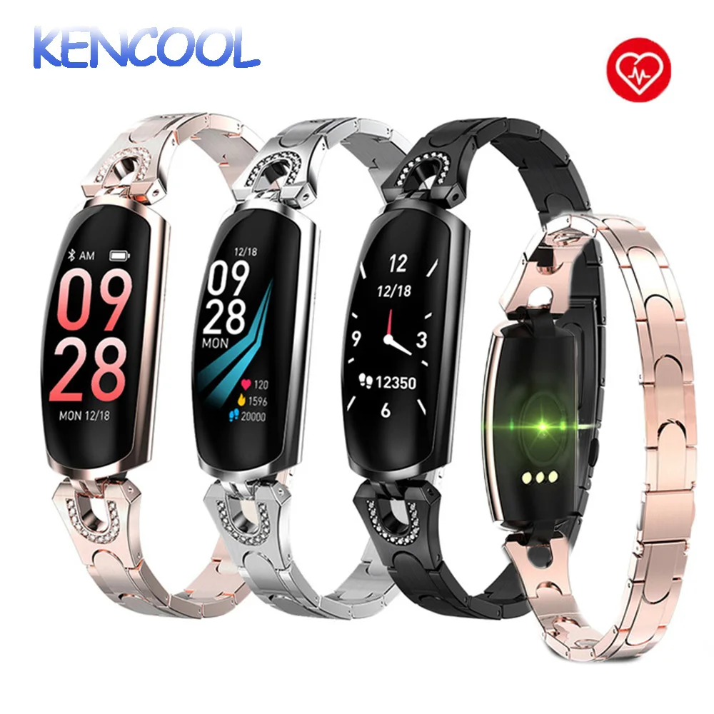 

Smart Watch, KENCOOL Fitness Tracker With Heart Rate Blood Pressure Sleep Monitor Ladies Jewelry Health Tracker Women Kids Girls