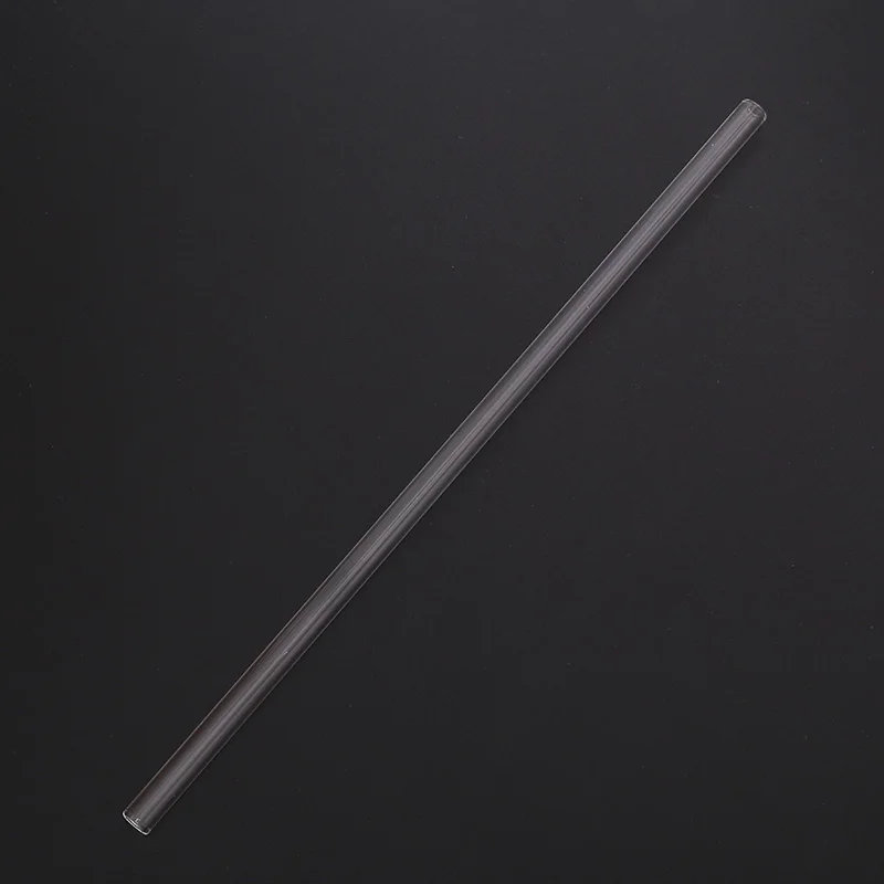10 шт. прозрачное Pyrex стекло Блестящий прямая соломинка для питья на день рождения - Цвет: 8 inch