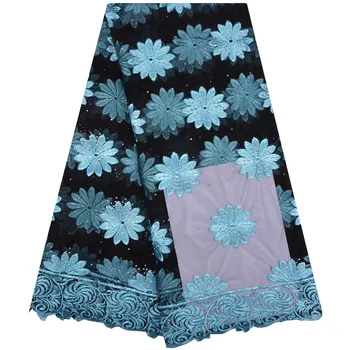 

African Lace Fabric 2018 High Quality Nigerian Lace Fabrics Tissu Africain Guipure Embroidery French Tulle Lace Fabric 1252