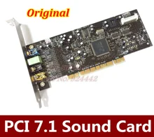 Бесплатная доставка оригинальный креативный LABS звуковая карта BLASTER SB0410 PCI 7,1 24Bit звуковая карта SB0410