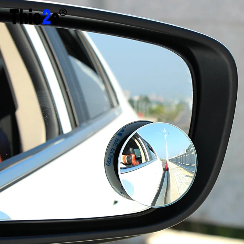 2pcs Car Wide Angle Round Convex Blind Spot Mirror For VW jetta Golf 6