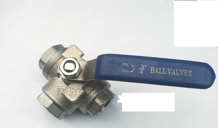 3-способ мяч Клапан нержавеющей dn20-3/" T Порты и разъёмы Клапаны