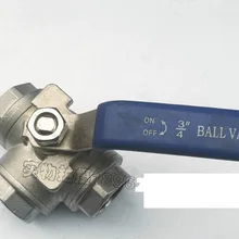 3-способ мяч Клапан нержавеющей dn20-3/" T Порты и разъёмы Клапаны