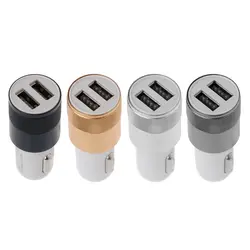 Бесплатная доставка Авто алюминий Dual USB 2.1A зарядки автомобиля Авто прикуриватели адаптер кабельные розетки