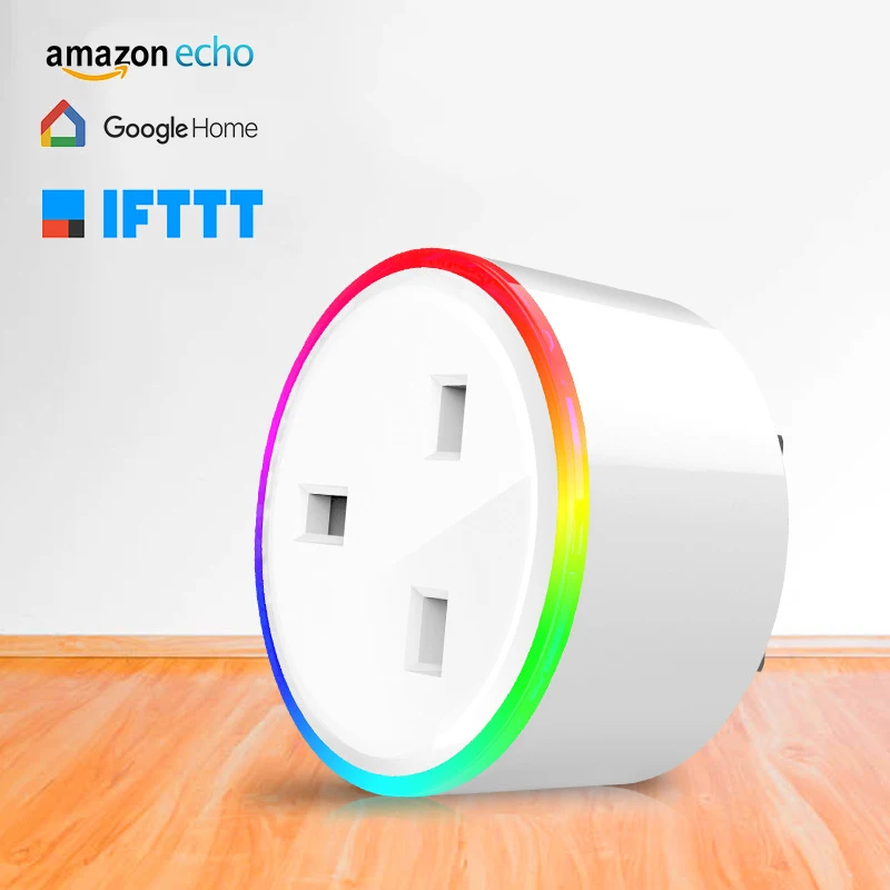 UK US EU Plug Super Cool Breathing Light Smart Plug App Control Wifi