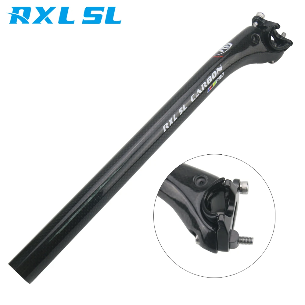 RXL SL Road Bicycle Seat Post 250 400mm Carbon Seatpost 27.2 Offset