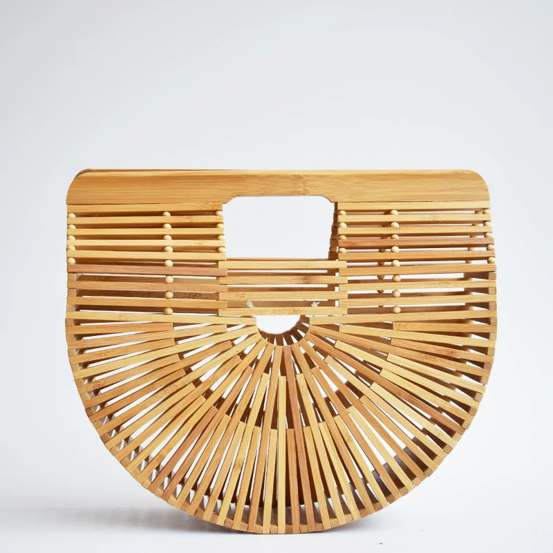 

2017 Summer Famous Design Hollow Out Bamboo Handbags Luxury Design Women Bag Summer Straw Bag Beach Bag for Women Shopping Bag
