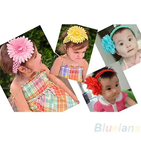 Hot Cute 1 5 Crochet Headbands Hair Head Band Bow Kid Baby Girl Accessories Toddler Novelty