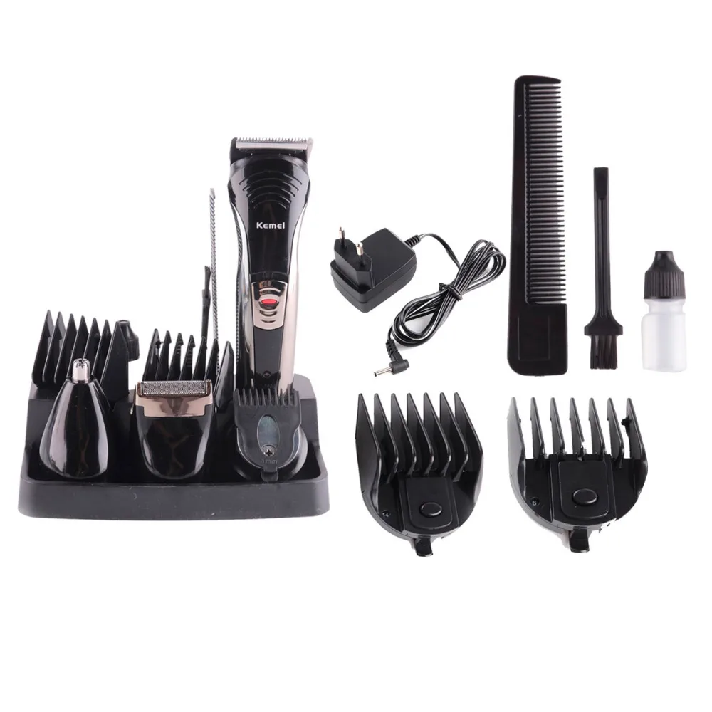 

Fashion Design Professional Kemei KM-590A 7-in-1 Electric Grooming Beard Hair Shaver Men's Razor Trimmer Kit Free Shipping Razor