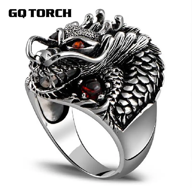 Buy Authentic 925 Sterling Silver Dragon Rings For Men