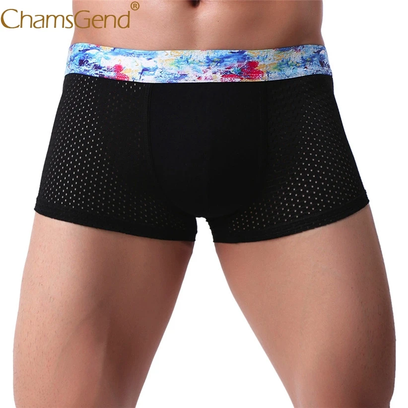 Chamsgend Мужское нижнее белье мужские боксеры сексуальные трусы женское