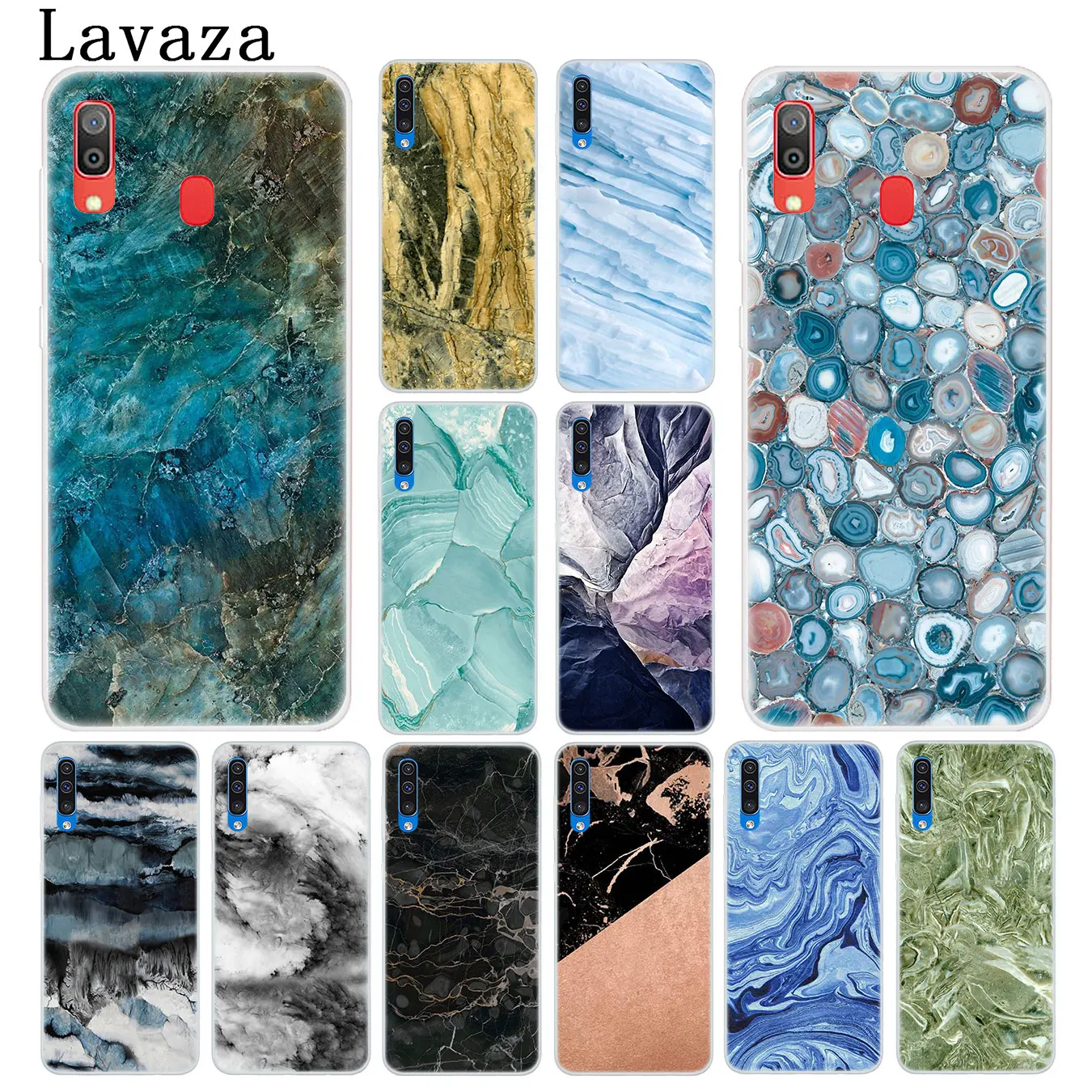 Lavaza Newest Fashion Marble BlackRose Gold Phone Case for Samsung Galaxy A10 A20 A30 A40 A50 A60 A70 M40 M30 M20 M10 A20e Cover | Мобильные