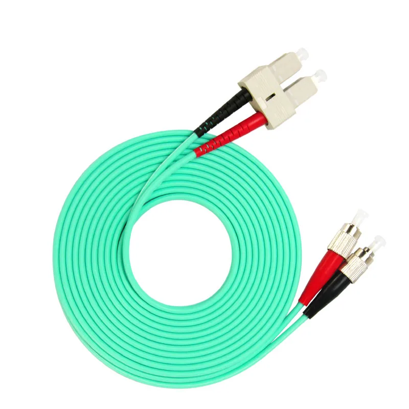 

3m (10ft) SC UPC to FC UPC Duplex OM3 Multimode PVC (OFNR) 3.0mm Fiber Optic Patch Cable