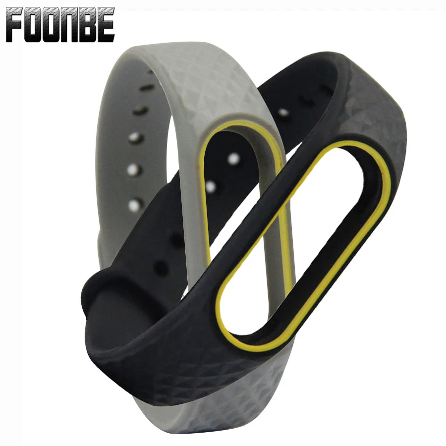 

Foonbe 2017 Newest 3D Colorful Silicone Wrist for Miband 2 Strap Replacement Strap For Xiaomi For Mi Band 2 bracelet