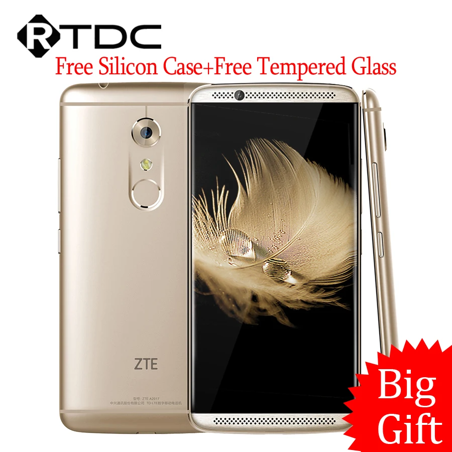 

Original ZTE Axon 7 A2017 Snapdragon 820 MSM8996 Quad Core 2.15GHz 20.0MP 5.5" Mobile Phone 4/6GB RAM 64/128GB ROM Fingerprint