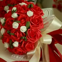 Свадебный букет buque de noiva букет невесты ручной работы ленты букеты букет невесты цвета слоновой кости Boque noiva принять