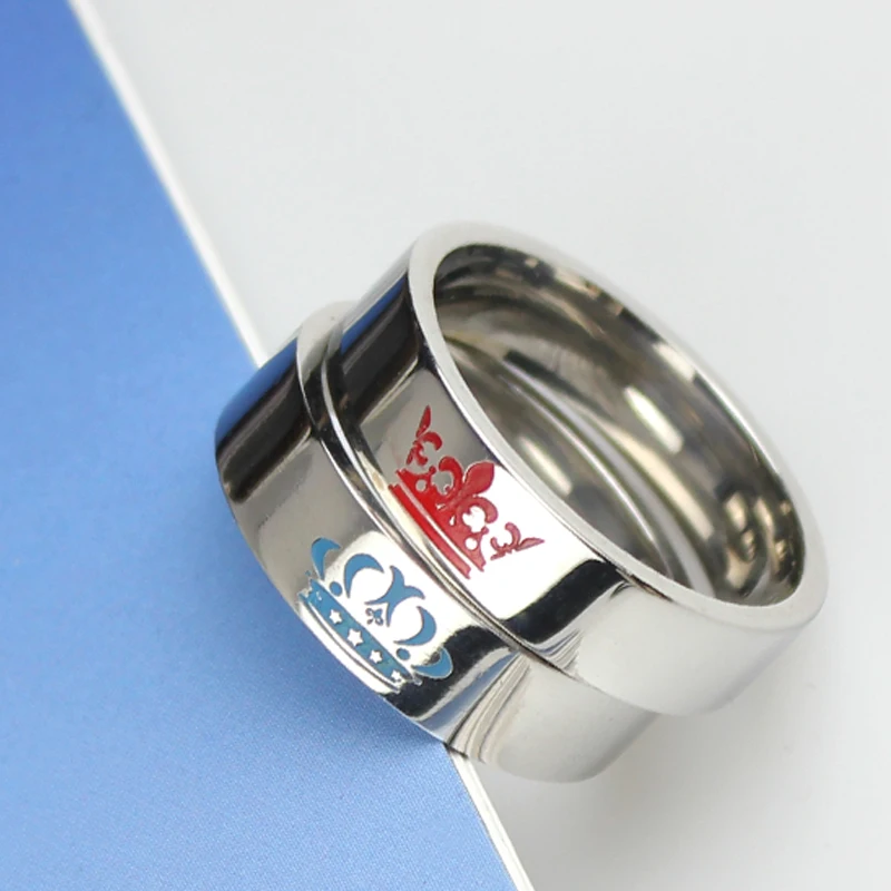 

New stainless steel jewelry, couple ring, crown ring, wedding ring, men and women gifts