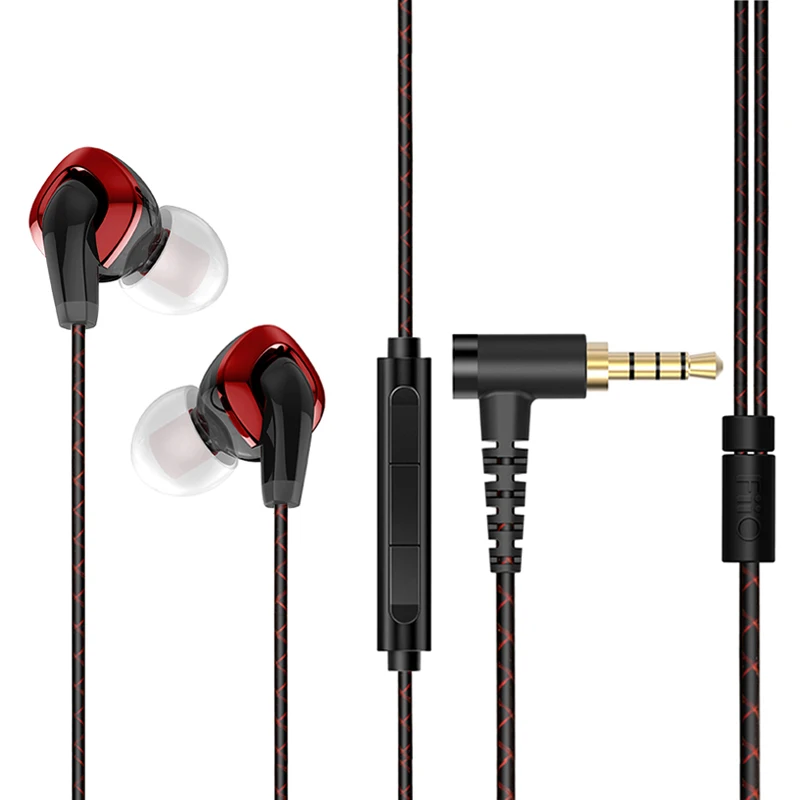FIIO F3 Динамический HiFi наушники вкладыши Наушники с системой контроля микрофоном