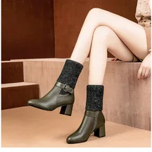 Vogue l/женские высокие вязаные сапоги на высоком каблуке