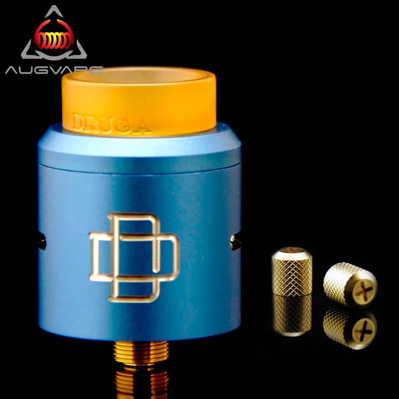 

Original Augvape Druga RDA Atomizer with Replacement Nuts 24mm Clamp Snag System Electronic Cigarette Atomizer Tank RDA