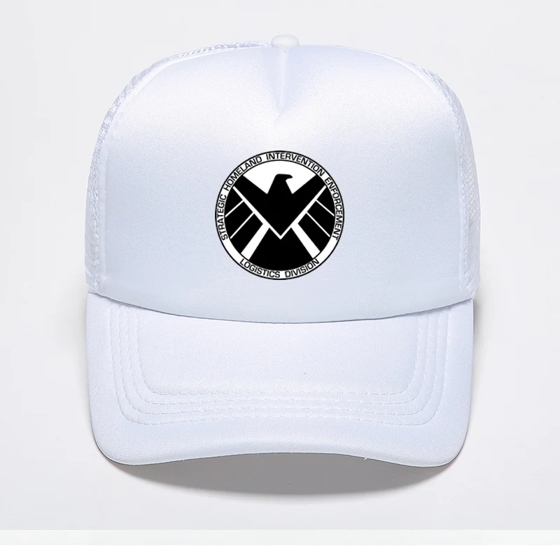 Новая брендовая бейсбольная кепка Marvel Avengers SHIELD Высококачественная бейсбольная кепка с принтом для женщин и мужчин летняя сетчатая уличная шляпа