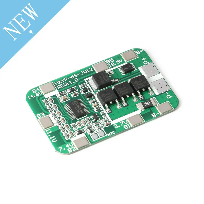 

6S 14A 22.2V PCB BMS 18650 Battery Protection Board For 18650 Li-ion Lithium Battery Cell Charger Protect Module 25.2V