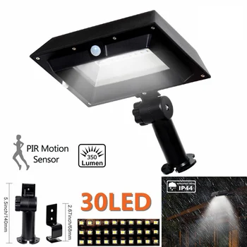 

T-SUN PIR Motion Sensor 30 LED Solar Power Light Outdoor Gutter Wall Roof Garden Lamps for Outdoor Garden