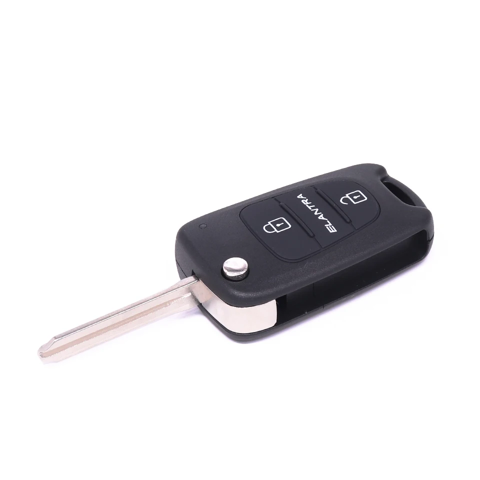 

3 Buttons Key Shell Case Fob for Hyundai ELANTRA Keyless Entry Remote Flip Fob Cover Car Alarm Housing