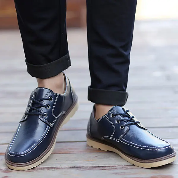 Nova Da Sapatos Livre Preto De Agradável Respirável Casuais Moda Chegada Ao Primavera Baixos Blue Homens Sapato Xz1181 wine Ar Red Scarpe Lace Couro up dark YrqY5wa
