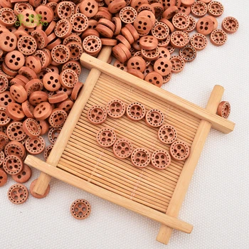 

Chainho ,100pcs / Bag, 4 Holes Wood Color, Wooden Buttons Of DIY Scrapbooking Patchwork Sewing/Decorative Crafts&Home Decoration
